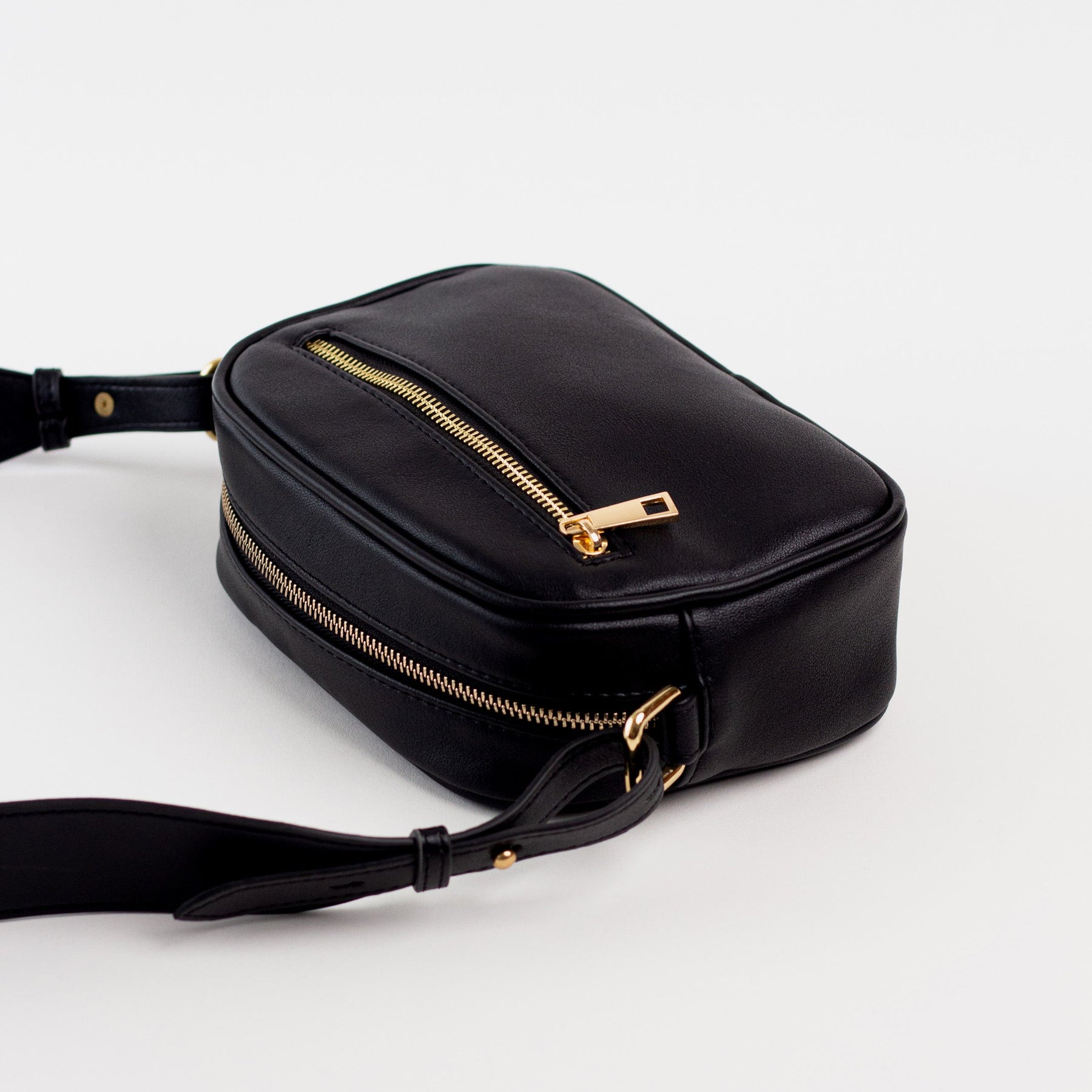 Personalised Luna Crossbody Bag - Black