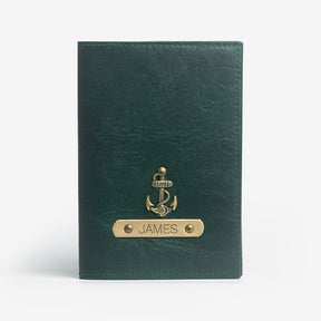 Personalized Passport Cover - Forest Green