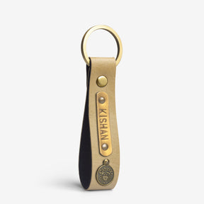 Personalized  Keychain - Beige