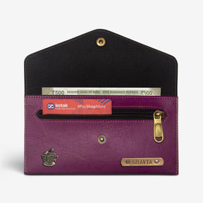 The Messy Corner Womens Wallet Personalized Women's Wallet - Magenta