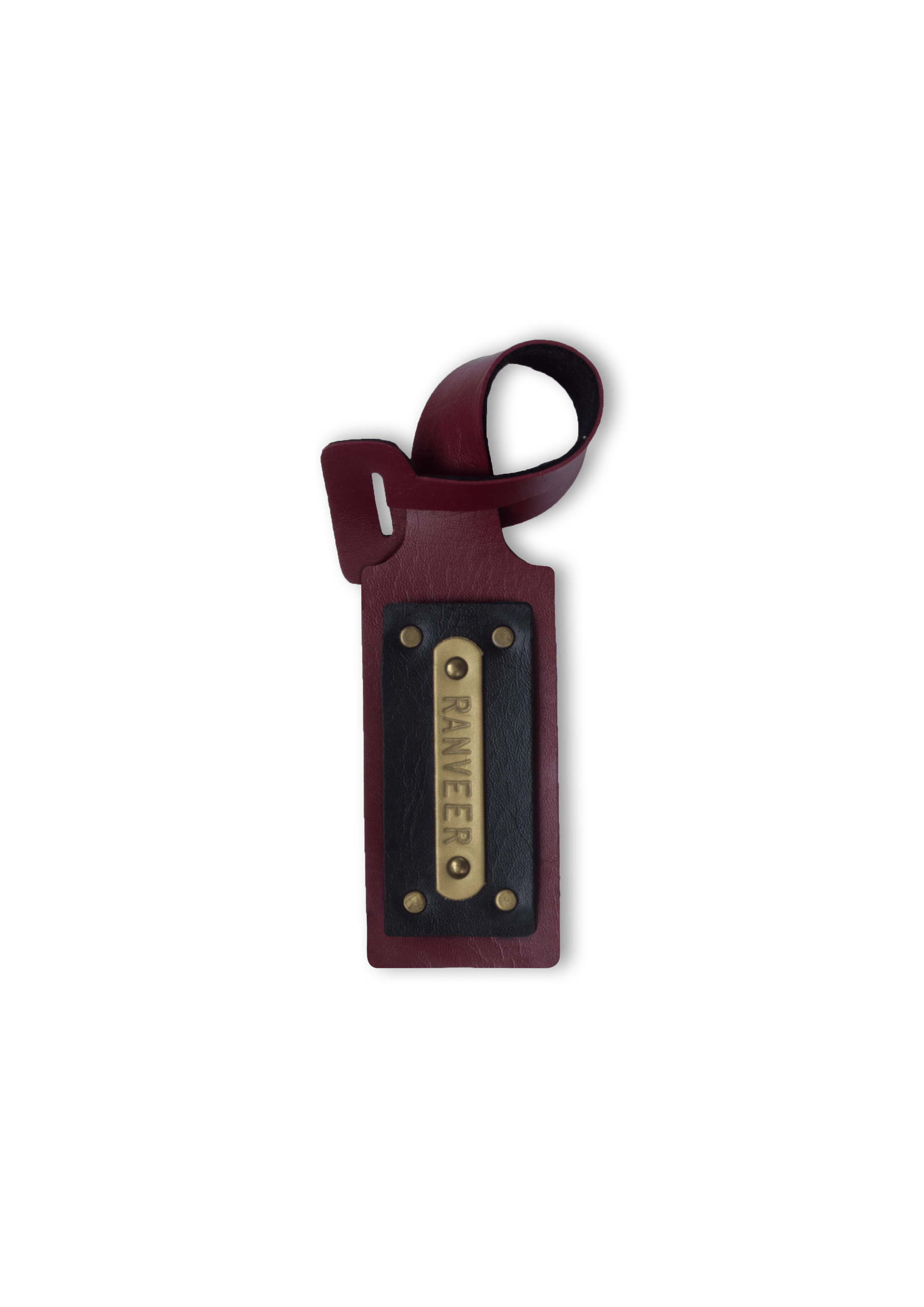 The Messy Corner OPTIONS_HIDDEN_PRODUCT Deep Red Luggage Tag Color Selected