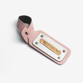 The Messy Corner OPTIONS_HIDDEN_PRODUCT Salmon Pink and Silver Luggage Tag Color Selected