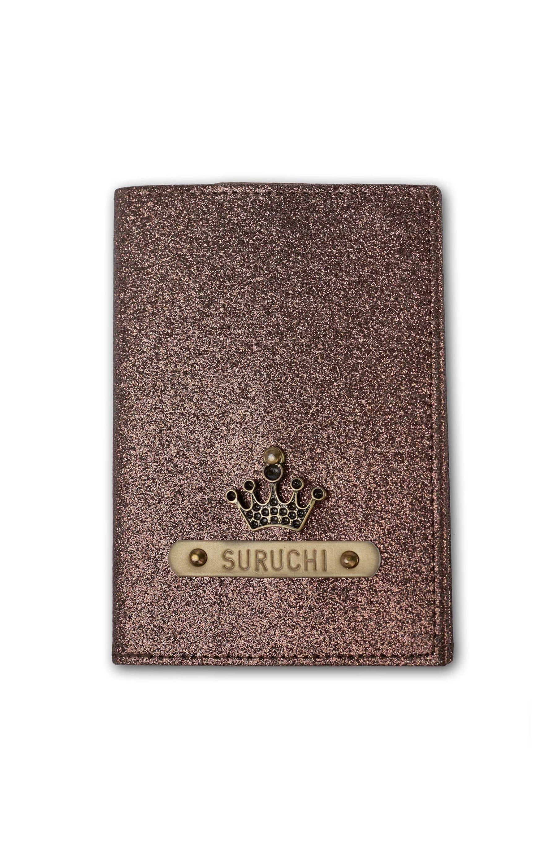 The Messy Corner OPTIONS_HIDDEN_PRODUCT Rust Glitter Passport Cover - Color Selected