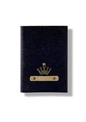 The Messy Corner OPTIONS_HIDDEN_PRODUCT Black Glitter Passport Cover - Color Selected