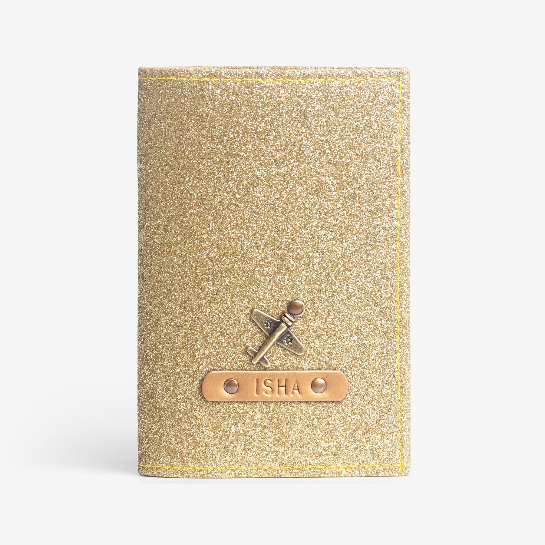 The Messy Corner OPTIONS_HIDDEN_PRODUCT Gold Glitter Passport Cover - Color Selected